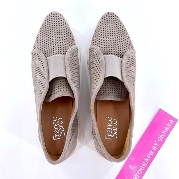 FRANCO SARTO NADINE SLIP-ON SNEAKER Gray  Suede size 9 M - Picture 10 of 15